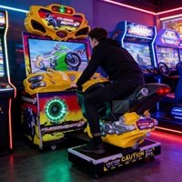 Super Bike 2 Machine de jeu d'arcade de course de moto Simulateur de jeu de course de moto à pièces pour la vente