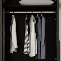 Armoire murale sur mesure durable pour chambre à coucher avec porte vitrée et penderie pour vêtements, idéale pour la maison et le bureau