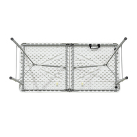 Vente en gros 122cm Table pliable en plastique multifonction pour restaurant d'hôtel en plein air pour salle à manger