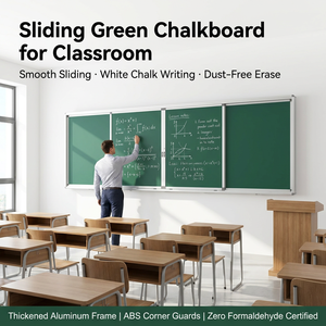 Tableau magnétique vert personnalisé pour salle de classe, tableau à craie mural, tableau éducatif pour <span class=keywords><strong>bureau</strong></span> - Product Image 2