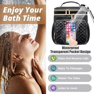 Bolsa de Maquillaje Impermeable de Gran Capacidad, Bolsa de Aseo de Viaje, Organizador para Mujeres y Hombres, Estuche de Almacenamiento para Artículos Esenciales de Baño y Cosméticos - Product Image 3