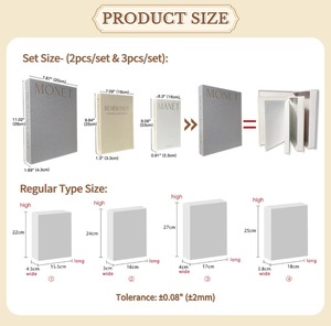 Livres en lin décoratifs à la mode célèbre marque décor à la maison livres de créateurs modernes pour la décoration de faux livres vert personnalisé - Product Image 5