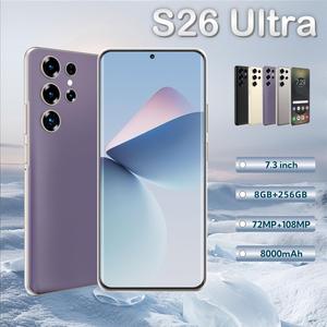 Teléfono Móvil S26 Ultra 5G de 8GB+256GB, Desbloqueado, Doble SIM, Pantalla HD de 7.3 Pulgadas, 108MP, LTE, para Juegos, <span class=keywords><strong>Precio</strong></span> de Fábrica, Fácil de Usar - Product Image 3