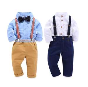Suits for Baby Boy Costume Cotton Boys Suits Single Breasted Kids <b>Blazers</b> Boys Suits <b>Set</b> Formal Wedding Wear Children Clothing - Product Image 1