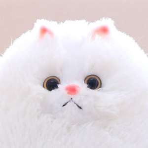 حار بيع الأبيض محاكاة القط حيوان ألعاب الأطفال للأطفال لينة محشوة غامض القط الدهون - Product Image 6