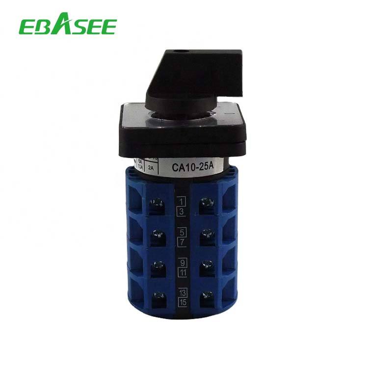 Factory Wholesale Selector Switch 3 Position Rotary Switches 32amp Motor Reverse Cam Switch