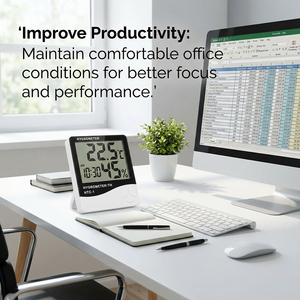 家庭用ゲージ湿度温度計デジタル湿度計温度計冷蔵庫冷凍庫用室内温度湿度計 - Product Image 6