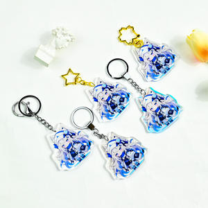 Juno креативный двухсторонний акриловый брелок с принтом, лазерная резка, аниме, голографический Радужный Блеск, эпоксидный Шарм для сумки - Product Image 5