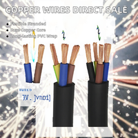 Kabel Tembaga Berlapis PVC 16 AWG 220V 2-inti HO7V-K/H07V-U untuk Daya
