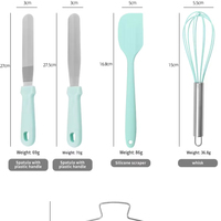 Ensemble de plateau tournant pour gâteau en plastique, outils de décoration de gâteaux rotatifs, kit de décoration de desserts, embout de pâtisserie, spatule à crème