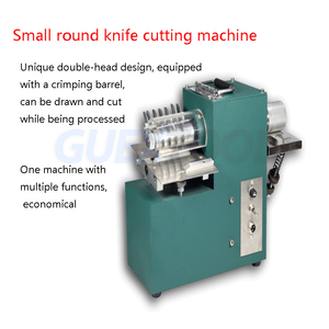 Machine à découper les ceintures en cuir à double tête, machine à plier et à laminer, trancheuse pour le travail du cuir - Product Image 3
