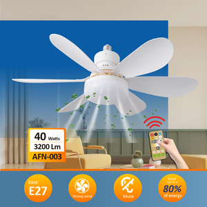 Ổ Cắm Không Khí Không Dây Quạt Trần Với Điều Khiển Từ Xa 2000 Lumens 3 Tốc Độ Quạt 3 Ánh Sáng Cài Đặt Cho Khách Ăn Uống Không Gian Làm Việc - Product Image 2