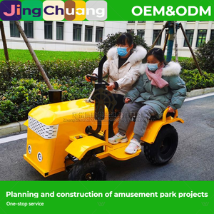 Go Kart <span class=keywords><strong>El</strong></span>éctrico con Pedales, Coche <span class=keywords><strong>de</strong></span> Choque <span class=keywords><strong>de</strong></span> Cuatro Ruedas con Neumáticos Grandes, Atracción <span class=keywords><strong>de</strong></span> Entretenimiento para Padres e Hijos - Product Image 3