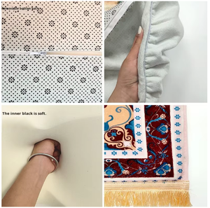 Tapete Extra Grosso de 8cm para Sala de Estar, Tapete de Veludo Impresso para Oração, Espuma de Memória com Base para Oração Muçulmana - Product Image 6