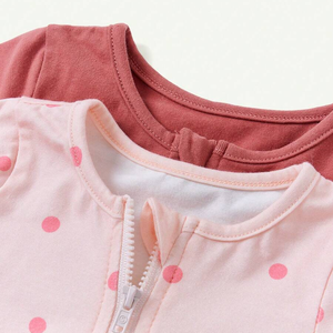 Combinaison pour bébé unisexe nouveau-né, design d'automne, coton biologique en <span class=keywords><strong>bambou</strong></span>, tricot, fermeture éclair YKK, imprimé, style mignon, 12 mois - Product Image 4