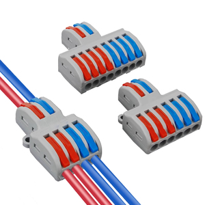 Connecteur de câblage rapide de type presse, série SPL, bornier universel multi-ports, contact en cuivre pour applications électriques domestiques et industrielles - Product Image 1