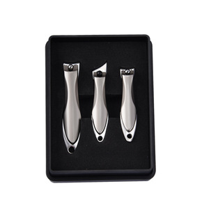 Ensemble de coupe-ongles en acier inoxydable, 3 pièces, ouverture à mâchoires larges, lame tranchante, coupe-ongles pour doigts et orteils, outils de manucure - Product Image 1