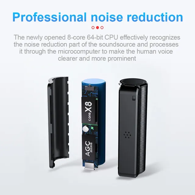 40 Days Original Mini Pen Voice Recorder 8/16/32GB Professional Activated Digital WAV Audio Player ABS Material Magnetic Design