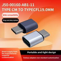 Adaptateur USB-C mâle vers femelle L19 en aluminium, connecteur OTG pour transmission de données, convertisseur protégé OTP