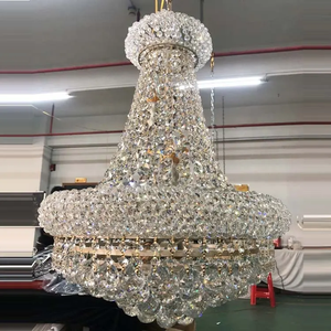 Yeni stil Modern otel altın kristal kolye avize ışık oturma odası için - Product Image 6