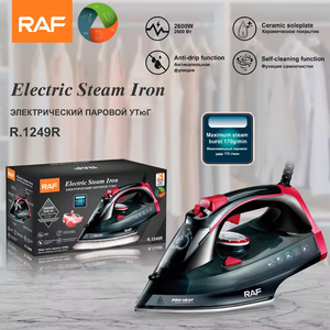 Fer à repasser électrique populaire en céramique à vapeur avec arrêt automatique, en acier inoxydable pour repassage à sec des tissus et vêtements, usage domestique - Product Image 6
