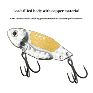 <span class=keywords><strong>Cobra</strong></span> VIB leurre métal appâts de pêche artificiels longue coulée avec crochet triple, pour Topmouth Culter Bass pièce de gros d'eau douce - Product Image 6