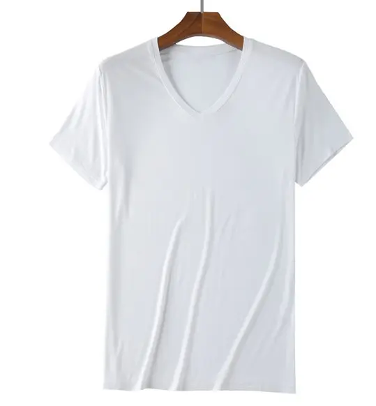 Personnalisé en gros t-shirt profond v cou t-shirts pour les hommes