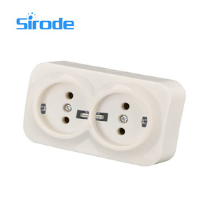 Sirode 8002 Series Europa Estándar Moderno Seguro y duradero Diseño elevado Placa de <span class=keywords><strong>PC</strong></span> de color beige 1 Gang 2 Pin Interruptor de pared para residencia - Product Image 4