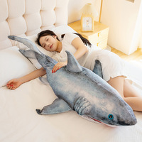 Peluches et marionnettes interactives en forme de requin mignon - Jouet en peluche doux pour enfants, cadeau d'Halloween, peluches personnalisées
