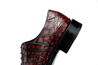 Chaussures habillées pour hommes 100 % cuir d'alligator brossé à la main, plusieurs styles et couleurs, personnalisation