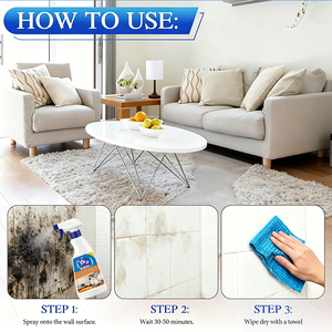 Gel Nettoyant Anti-Moisissures Mural, Nettoyage en Profondeur pour Meubles, Carrelage Céramique, Sol et <span class=keywords><strong>Mur</strong></span>, <span class=keywords><strong>Spray</strong></span> Multifonctionnel Anti-Moisissures - Product Image 6