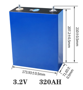 Batería de Fosfato de Hierro y Litio CATL, 3.2V 320AH, Caja Cuadrada de Aluminio, Fuente de Alimentación - Product Image 2