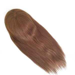 Fisch netz Swiss Lace Silk Top Base Fisch netz <span class=keywords><strong>Integration</strong></span> Haarteil Topper Echthaar Toupee für Frauen - Product Image 3