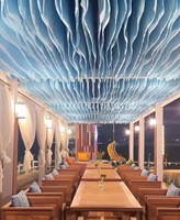 Voilage de plafond à mouvement éolien pour décorations de mariage et de réception, rideaux de plafond suspendus pour salle de mariage