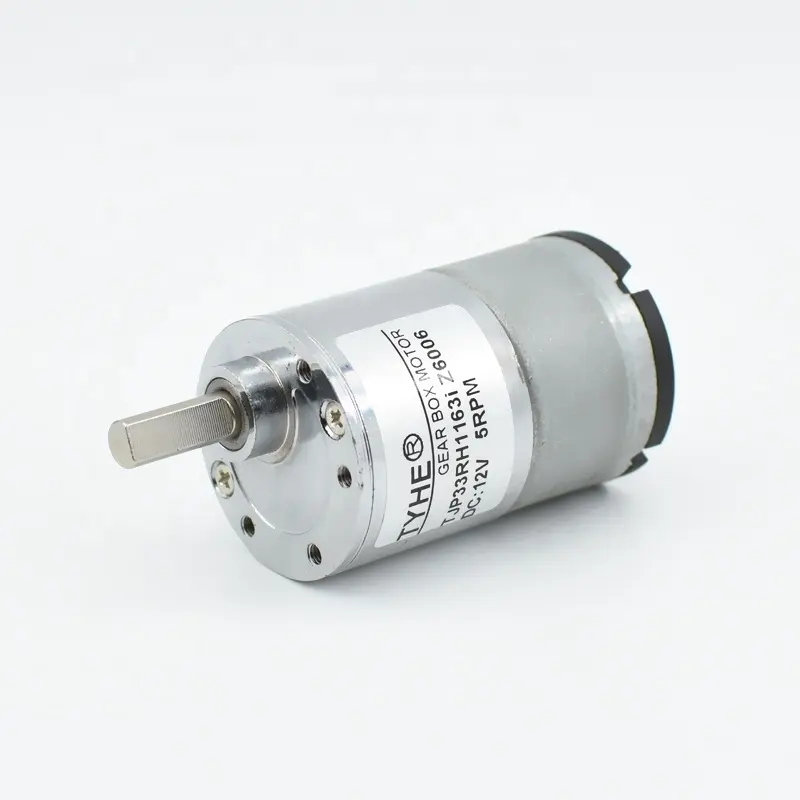 Fabrikant 33Gb 33Mm 6V 12V 24V 10kgf Cm Koppel 900Rpm 100 Rpm 1 Watt 2W Johnson Hoge Torqe Dc Tandwielmotor Voor Robots