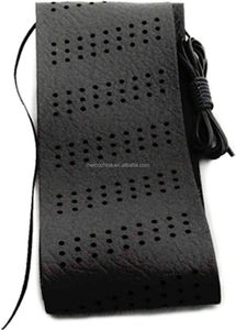 MELCO Classic Old School Grip Sports Couverture de <span class=keywords><strong>volant</strong></span> en cuir synthétique DIY Universal Fit 14.5-15.5 Inch Made High - Product Image 3