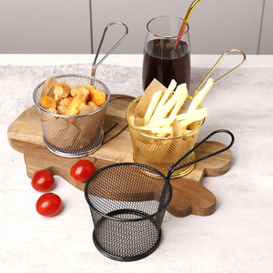 Accessoires de cuisine, paniers à frites avec poignée et panier de service pour collations, frites et poulet frit pour un usage domestique - Product Image 2