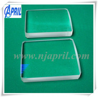 Lentilles sur mesure OEM de haute précision, plan-concaves à bords coupés, avec revêtement antireflet, en silice fondue UV, pour diodes laser pulsées