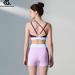 Haut court de l'équipe de danse et vêtements d'entraînement de danse courts Soutien-gorge de sport pour filles Haut actif - Product Image 2