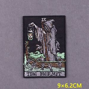 Patchs brodés thermocollants à rayures mystérieuses Tarot pour vêtements, prix d'usine, vente en gros, appliques - Product Image 5