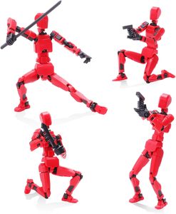 Robot de cambio de forma móvil multiarticulado, modelo impreso en 3D, muñeca de juguete, regalo para niños, montaje DIY, maniquí, Robot ficticio, figura de acción - Product Image 1