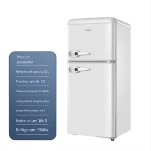 Réfrigérateur compact américain rétro à double porte de 72 L, idéal pour la maison, le dortoir ou le bureau – Équipement intelligent - Product Image 6