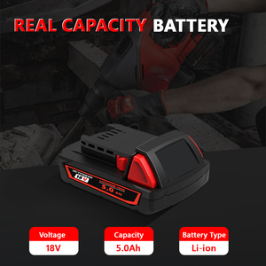 Batterie de remplacement haute performance victpower 18V 5000mAh, ignifuge, antidérapante, double protection, compatible avec les outils Milwaukee M18 - Product Image 4