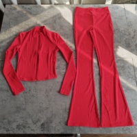 Activewear Set pakaian olahraga wanita, Set Legging olahraga Fitness Yoga panjang Gimnastik dua potong, jaket ritsleting warna baru untuk perempuan