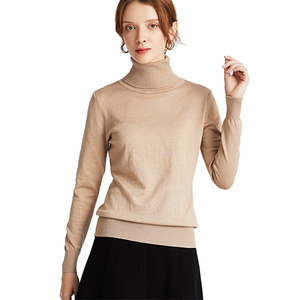 Maglione Invernale Formale a Collo Alto per <span class=keywords><strong>Donna</strong></span>, Maniche Lunghe, Tessuto Intrecciato, Stile <span class=keywords><strong>Basic</strong></span> - Product Image 2