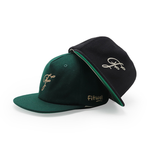<span class=keywords><strong>Casquette</strong></span> Snapback <span class=keywords><strong>Homme</strong></span> Brodé en <span class=keywords><strong>Laine</strong></span> Mélangée Non Structurée avec Logo Personnalisé Visière Plate Haute Qualité 5 Panneaux - Product Image 4