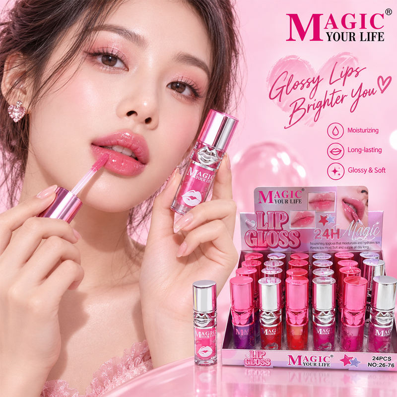 Long E Sample Long-Lasting Moisturizing High Shine Lip Gloss Makeup, Soft Finish ...
