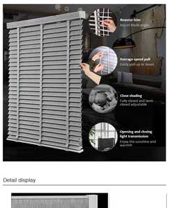 <span class=keywords><strong>Store</strong></span> vénitien en <span class=keywords><strong>bois</strong></span> motorisé pour maison intelligente avec télécommande Installation intégrée pour les espaces extérieurs Technique simple - Product Image 3