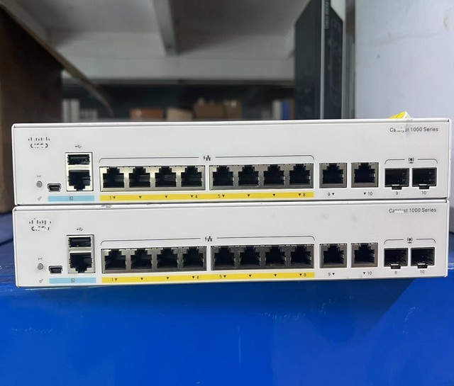 C1000-8FP-E-2G-L 8-Port 2 Gigabit PoE+ Managed Network Switch