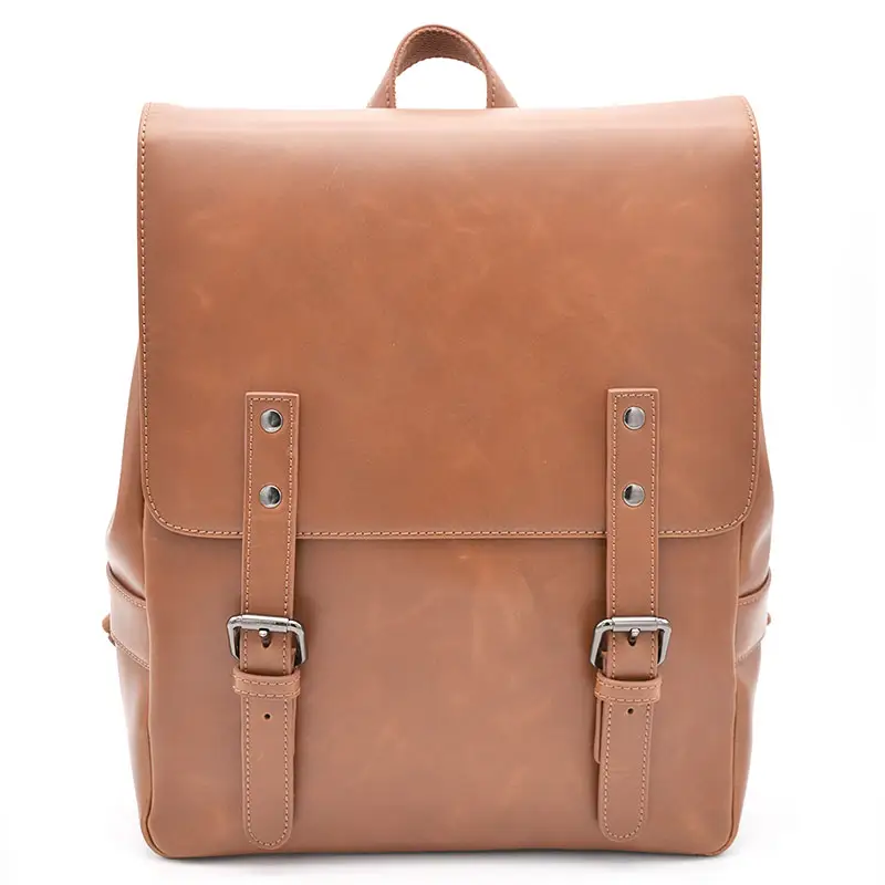 Manufacturers wholesale business Travel Fashion School Book bags PU Leather Laptop Bag Backpack For Men